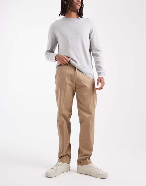 Jack & Jones front pleat tapered loose chinos in beige , 2 of 5