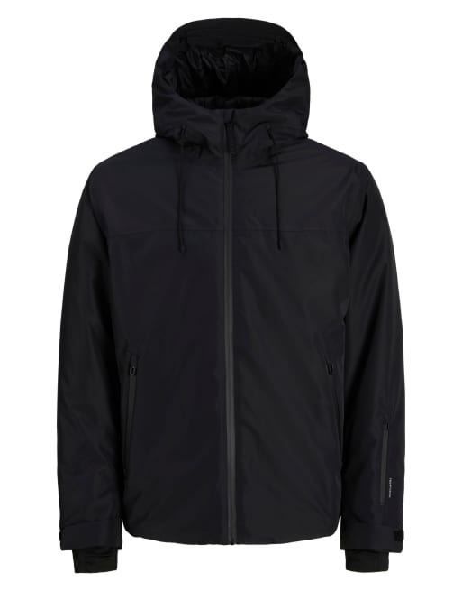 Jack & Jones Fusion kort jakke med hætte og lynlås i sort, 5 af 6