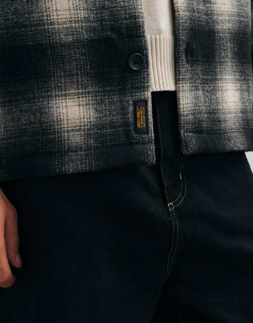 Jack & Jones geborsteld overshirt met zwarte ruit, 4 van 5