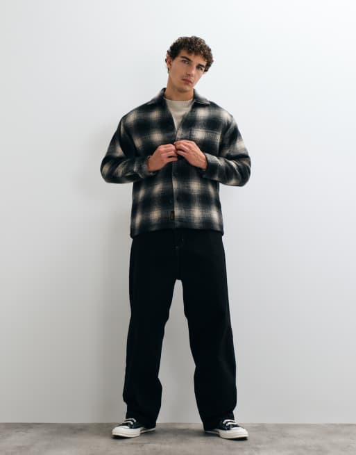 Jack & Jones geborsteld overshirt met zwarte ruit, 5 van 5