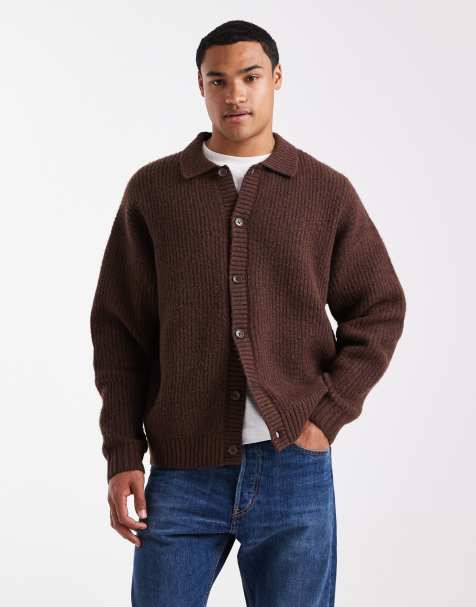 Jack & Jones - Gebreid vest in bordeauxrood - view 1