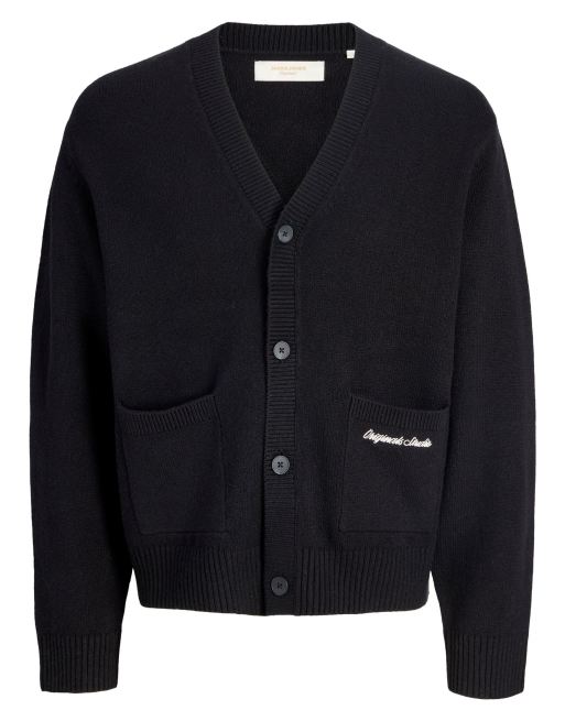Jack & Jones - Gebreid vest in zwart, 6 van 7
