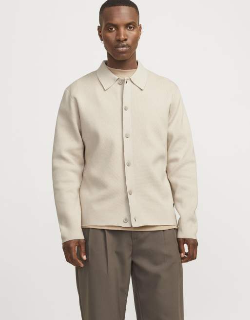Jack & Jones - Gebreid vest met zilveren voering