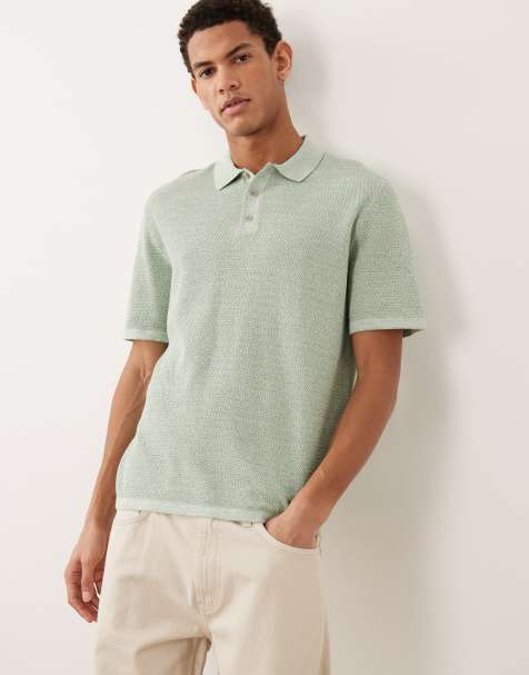 Jack & Jones - Gebreide polo met korte mouwen in lichtgroen - view 1