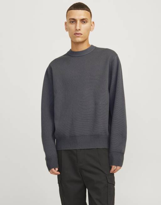 Jack & Jones - Gebreide trui in ijzeren hek
