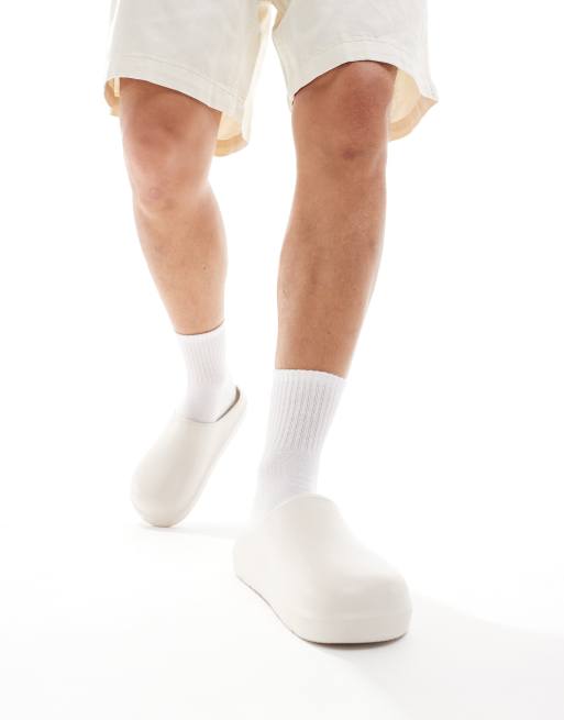 Jack & Jones – Geformte Mules in Creme, 2 von 4