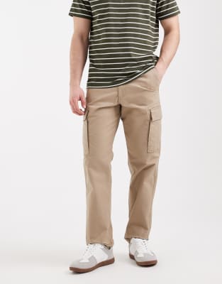 Gerade geschnittene Cargohose in Beige-Neutral Neutral W32 L34