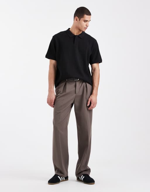 Jack & Jones – Geripptes Polohemd in Schwarz, 2 von 5