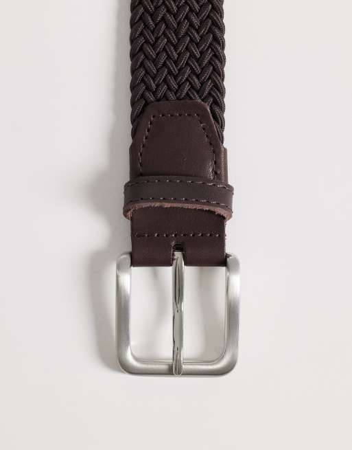 Jack & Jones - Geweven riem in bruin, 2 van 3