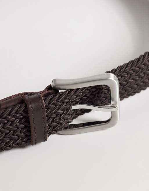 Jack & Jones - Geweven riem in bruin, 3 van 3