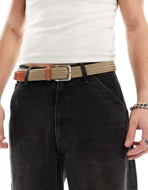 Jack & Jones - Geweven riem met gesp in lichtbruin - view 1
