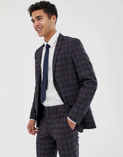 Jack & Jones - Premium - Abito slim a quadri classici, 2 di 3