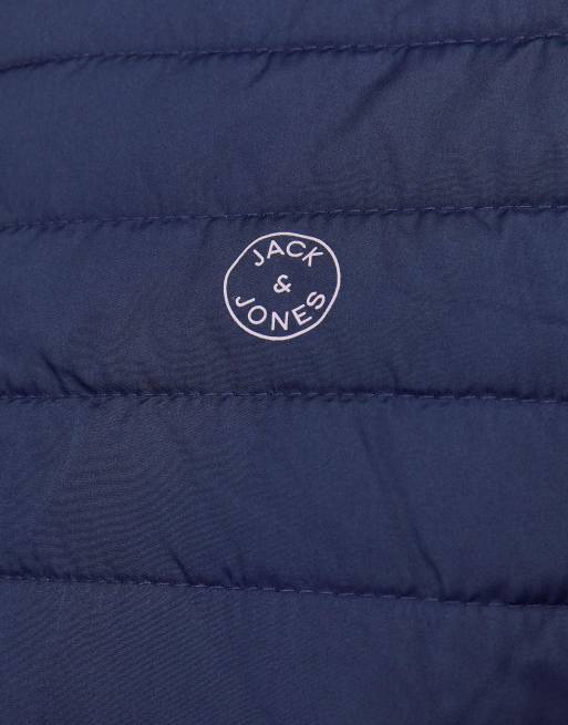 Jack & Jones giacca ibrida blu navy stile blazer, 4 di 7