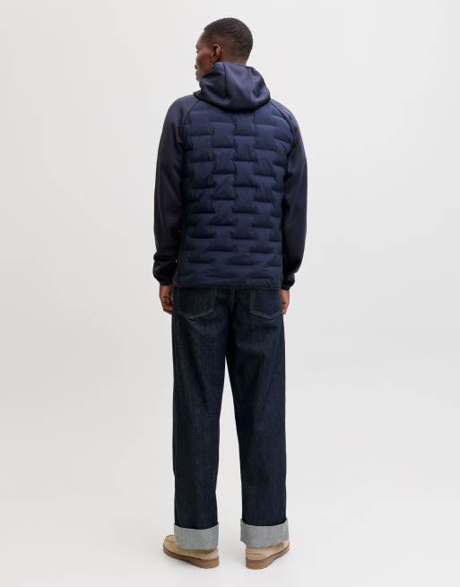 Jack & Jones giacca ibrida blu navy stile blazer, 2 di 7