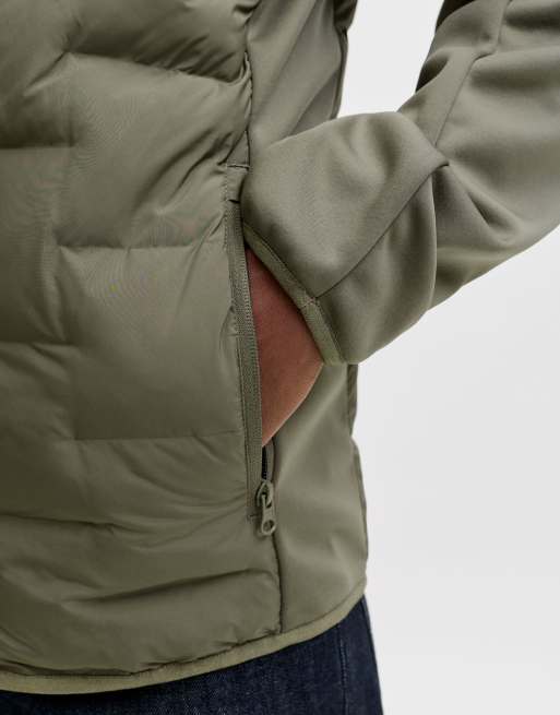 Jack & Jones giacca ibrida verde oliva polveroso, 5 di 7