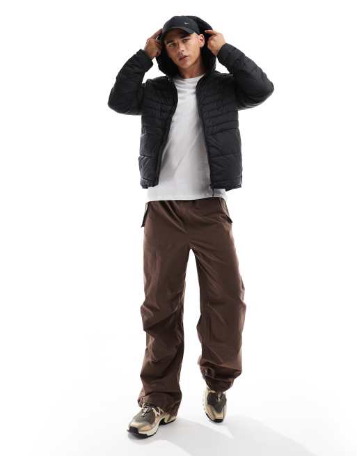 Jack & Jones - Giacca imbottita nera con cappuccio ripiegabile, 4 di 4