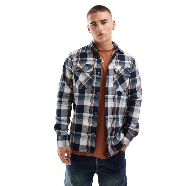Pentagon Bliss Giacca di Flanella Uomo Lavoro Morbido Casuale Viaggi WG Checks