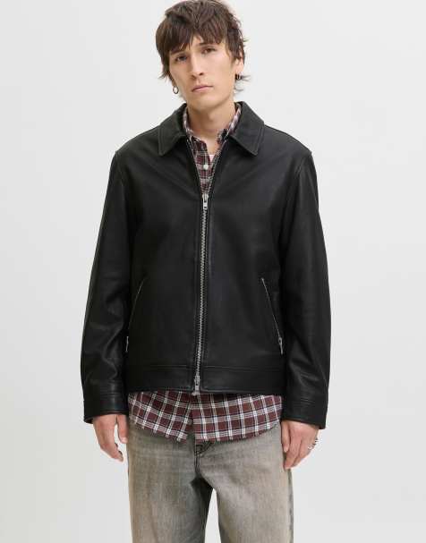 Jack & Jones - Giacca in pelle nera - view 1