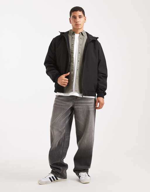 Jack & Jones - Giacca leggera con cappuccio nera, 2 di 5
