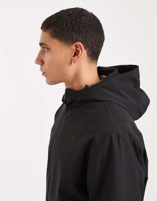 Jack & Jones - Giacca leggera con cappuccio nera, 4 di 5