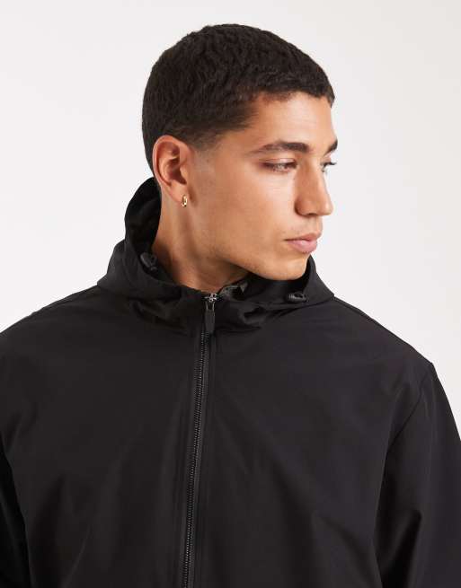 Jack & Jones - Giacca leggera con cappuccio nera, 5 di 5