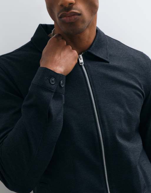 Jack & Jones giacca slim con doppia zip navy, 2 di 5