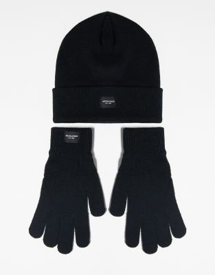 JACK & JONES JACBEANIE & GLOVE KNIT GIFTBOX Ensemble: bonnet et