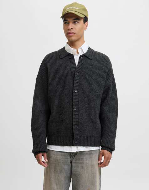 Jack & Jones - Gilet en maille - Gris foncé chiné - view 1