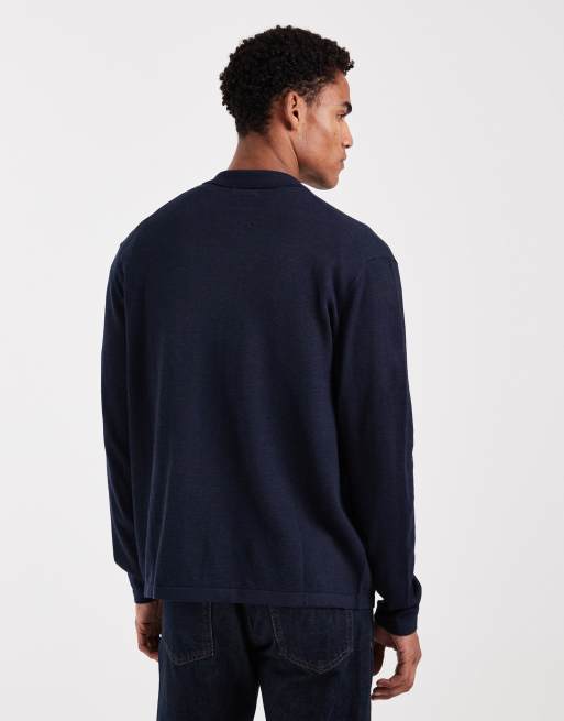 Jack & Jones - Gilet zippé en maille - Bleu marine, 3 de 5