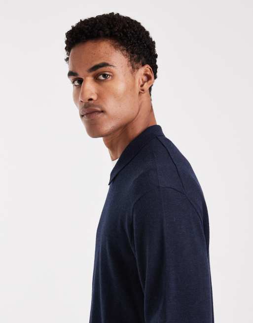 Jack & Jones - Gilet zippé en maille - Bleu marine, 4 de 5