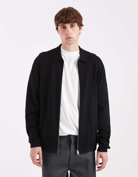 Jack & Jones - Gilet zippé en maille - Noir - view 1