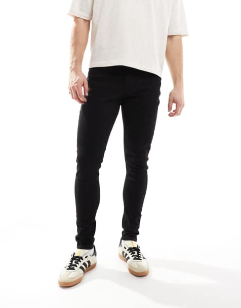 Jack & Jones – Glenn – Czarne dopasowane jeansy ze zwężanymi nogawkami - view 1