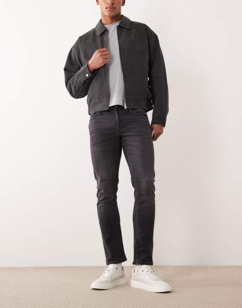 Jack & Jones Glenn slim jeans in washed black