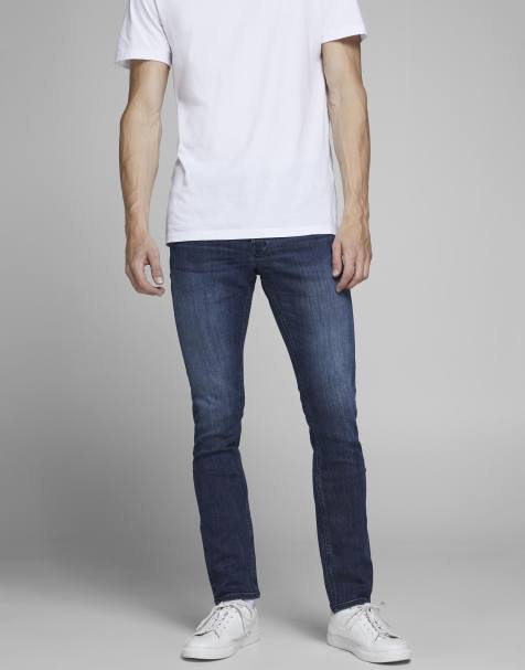 Jack & Jones - Glenn - Denimjeans med lige ben i mørk vask - view 1
