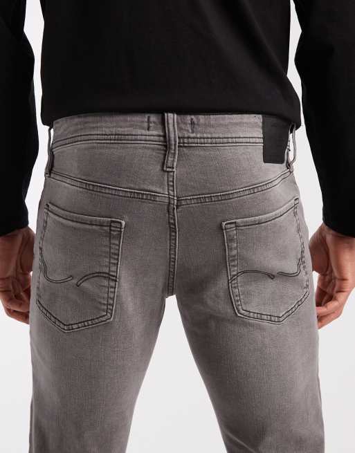 Jack & Jones – Glenn – Grå, smala jeans, 5 av 5