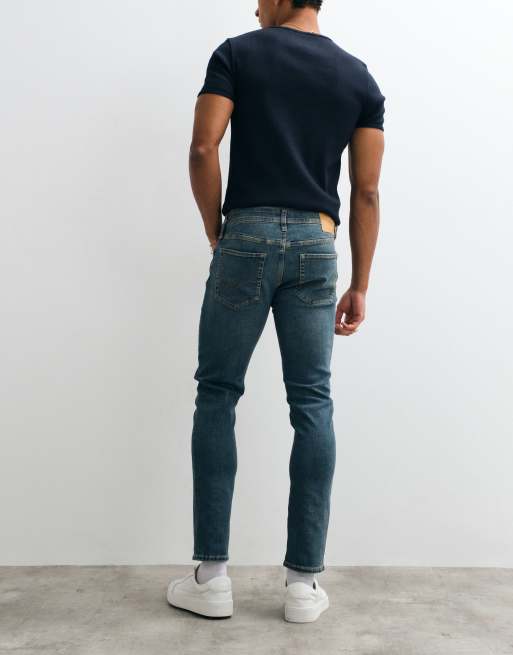 Jack & Jones - Glenn - Jean slim - Bleu moyen délavé, 3 de 5