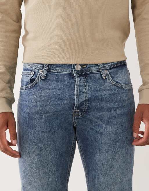 Jack & Jones - Glenn - Jean slim - Bleu moyen, 4 de 5