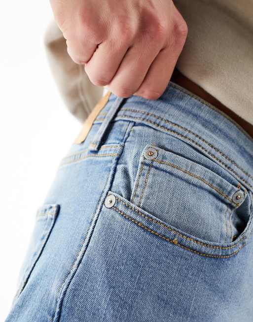 Jack & Jones - Glenn - Jeans med smalle ben i denim med lys vask, 3 af 5