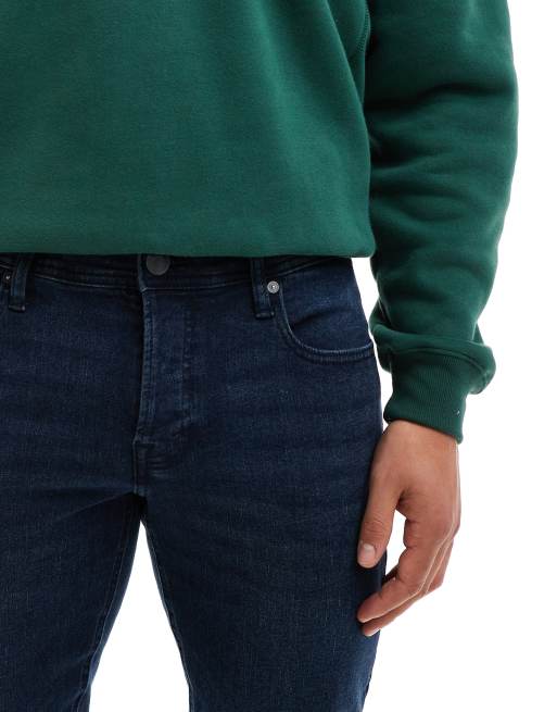 Jack & Jones - Glenn - Mørkeblå smalle jeans, 3 af 5
