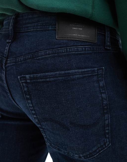 Jack & Jones - Glenn - Mørkeblå smalle jeans, 4 af 5