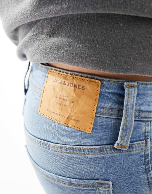 Jack & Jones – Glenn – Schmal geschnittene Jeans in Hellblau , 3 von 5