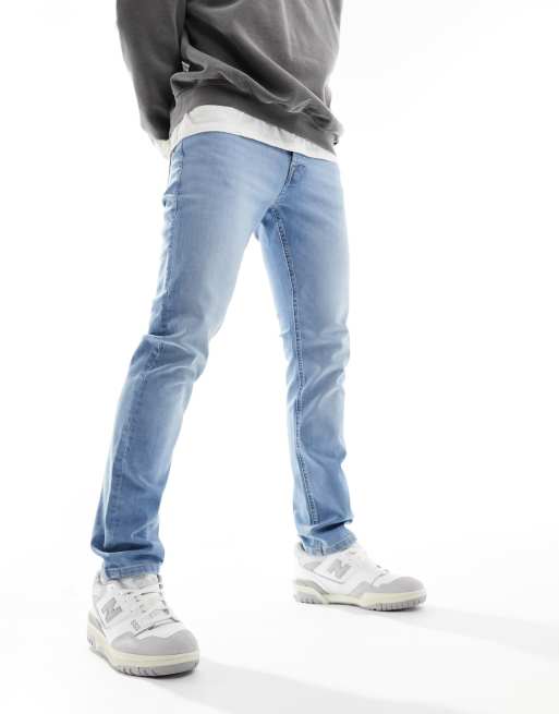 Jack & Jones – Glenn – Schmal geschnittene Jeans in Hellblau , 5 von 5