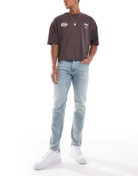 Jack & Jones Glenn slim jeans in light wash - view 1