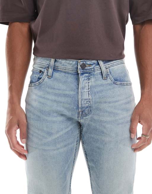 Jack & Jones Glenn slim jeans in light wash, 5 of 5