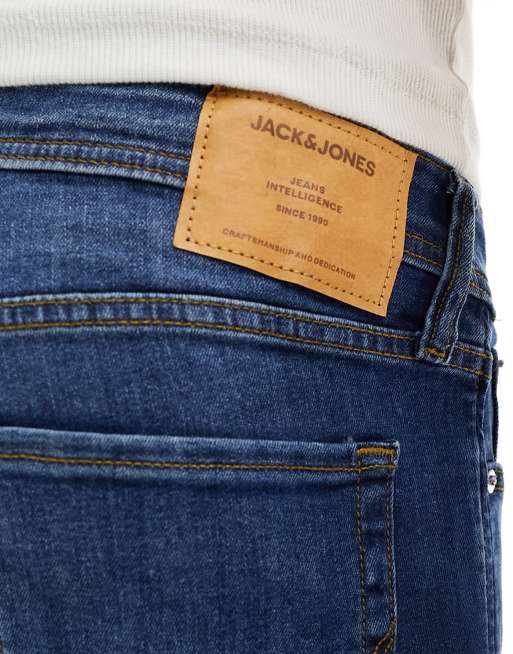 Jack & Jones Glenn slim jeans in mid blue wash , 4 of 5