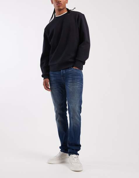 Jack & Jones glenn slim jeans in mid blue - view 1