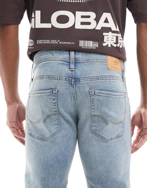 Jack & Jones - GLenn - Smalle jeans i lys vask, 4 af 5