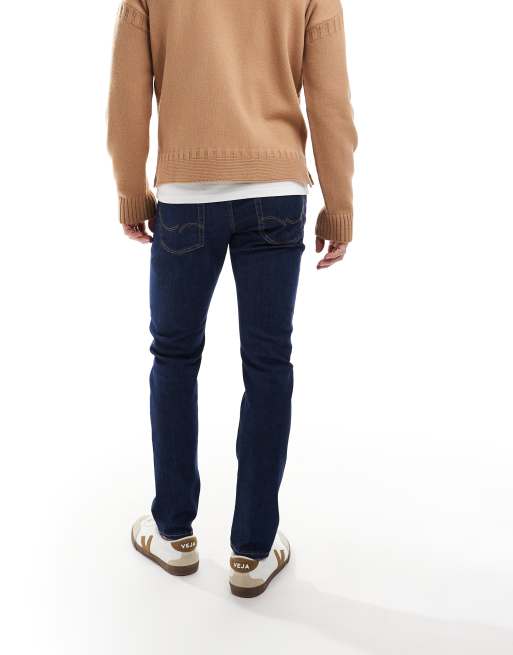 Jack & Jones - Glenn - Smalle jeans in donkerblauwe wassing , 2 van 5