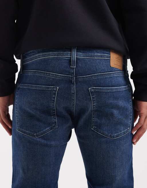 Jack & Jones - Glenn - Smalle jeans in middenblauw, 4 van 5