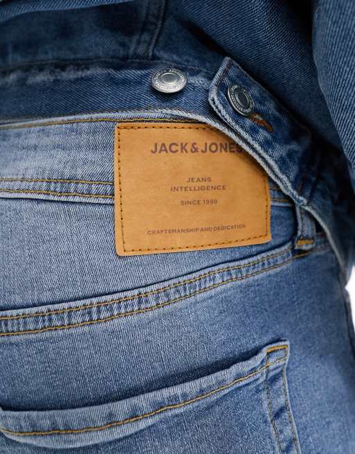 Jack & Jones - Glenn - Smalle, tapered jeans i denim i lys vask, 3 af 5